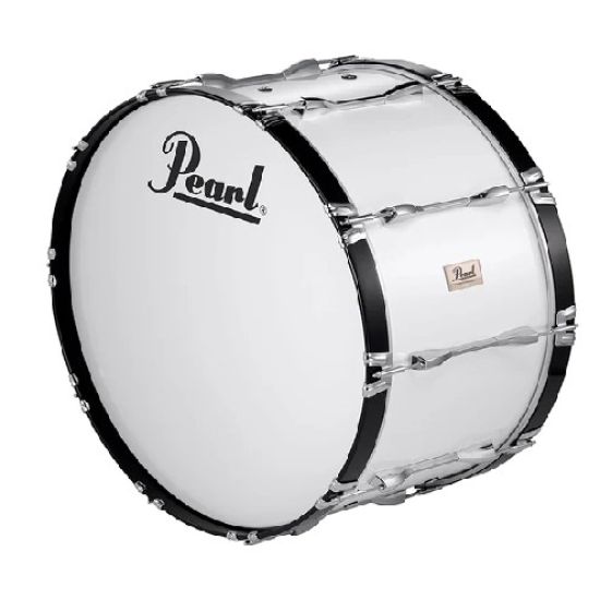Pearl competitor series 26x14-inch marching bass drum - pure white
